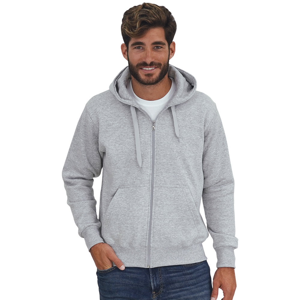A94_UNISEX_HOODED_ZIP_MELANGE_M