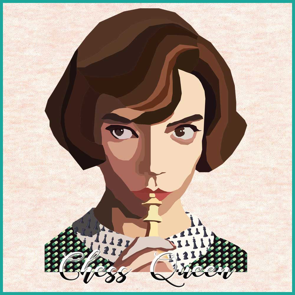 L508_PINK-MELANGE_CHESS_QUEEN